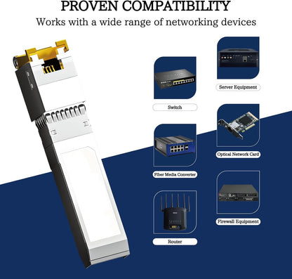 7-STAR* SFP+ to RJ45 10G Transceiver - 10GBASE-T 2.5G/5G/10G SFP+ Module | 7S-SFP+-T-R30
