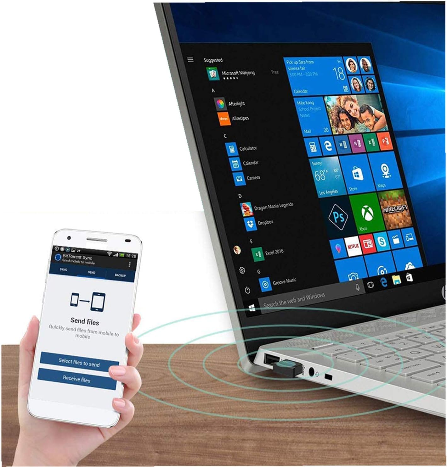 USB Bluetooth 5.0 Adapter Wireless Transmitter Receiver 20M | USB-UB500
