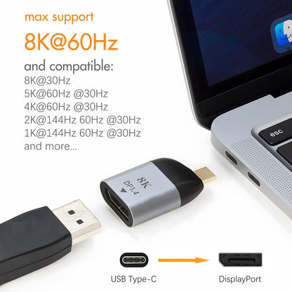 8K Type-C to DP 1.4 DisplayPort Converter | 7S-TCDP