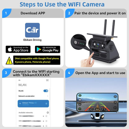 Magnetic Solar WiFi Backup Camera | SC-DFC299-SP