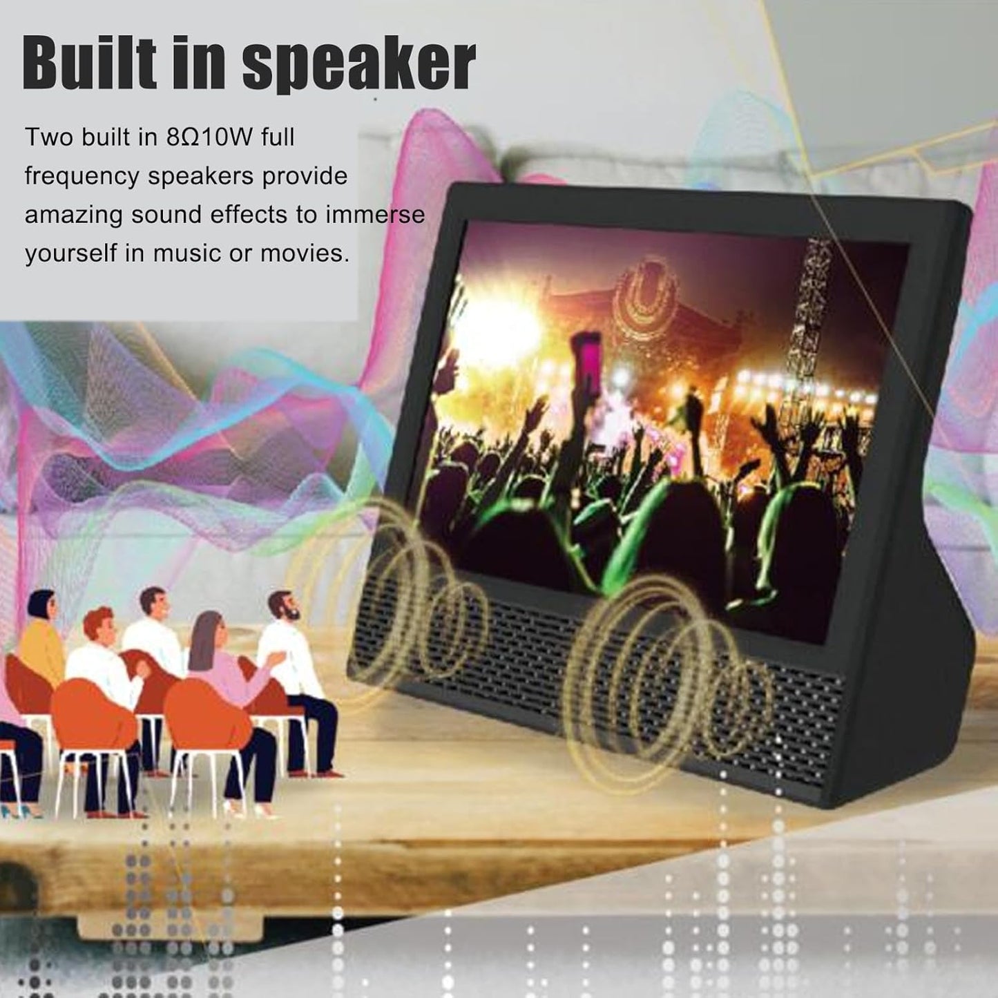 14" Portable TV | Karaoke, 8800mAh | LED-MT1400K