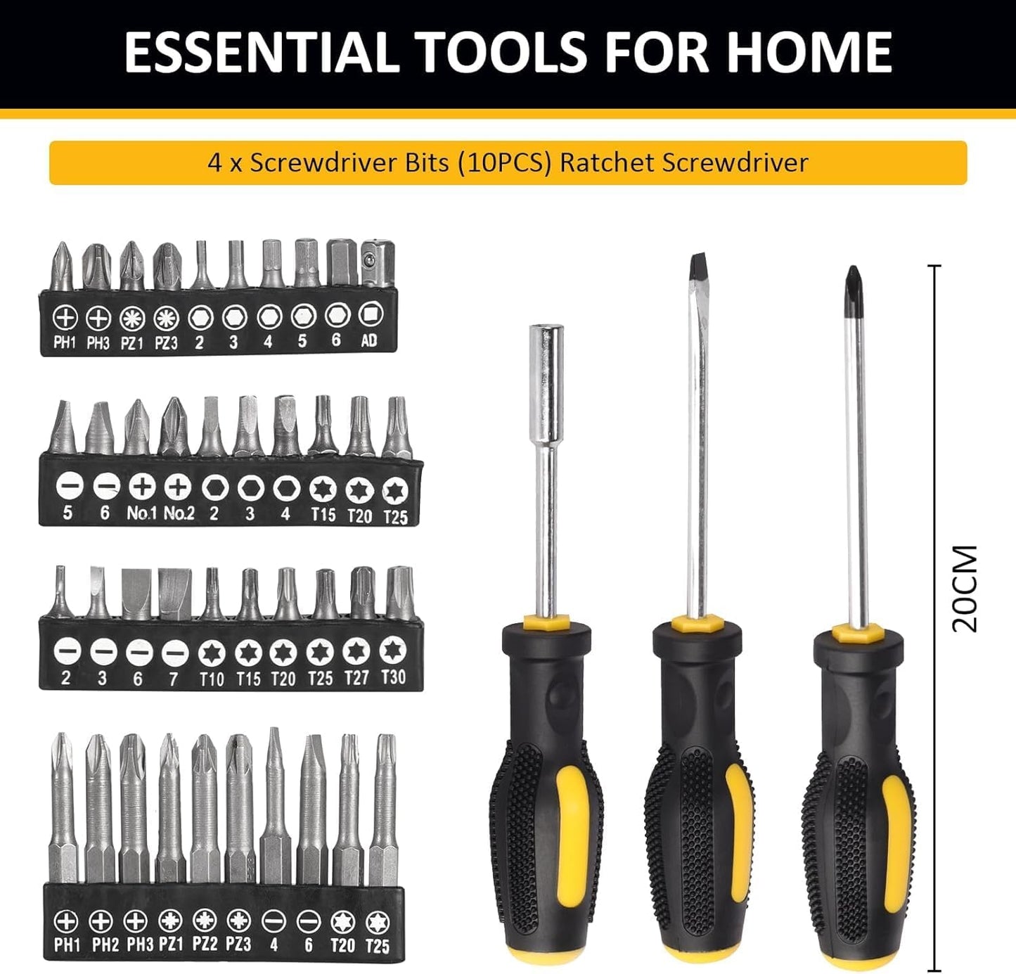 158PCS Household Tools Set with Tool Box | 7STS-Y158