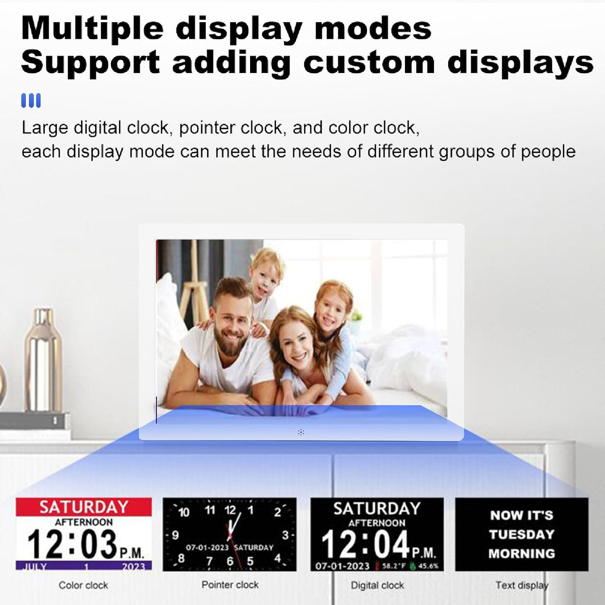 10 Inch Digital Calendar Clock Smart Monitor | LED-SC10S