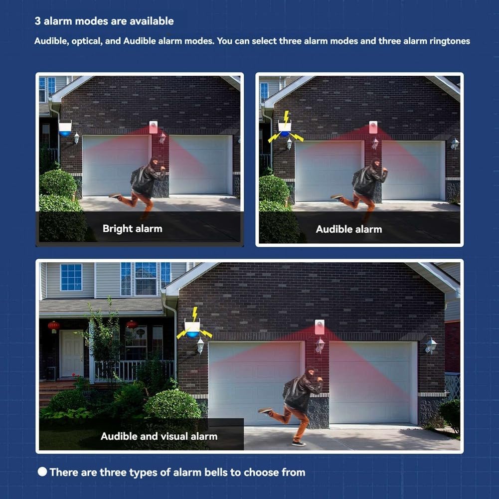 Smart WiFi Siren Alarm Outdoor Alarm Waterproof with Solar Panel | APP:Tuya | AS-195OS