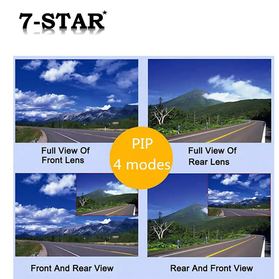 4"Touch Screen Dual-Lens Dashcam Front & Back Camera DVR | DCZ16D-2
