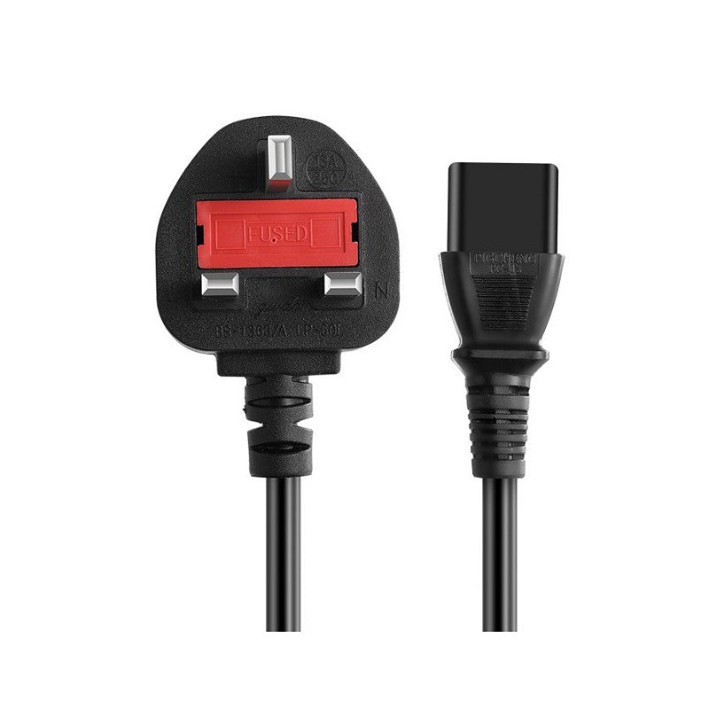 1.5M UK 3 Pin Power Cable for CCTV, TV & PC | Safety Mark | CBUKP/1.5M(S)