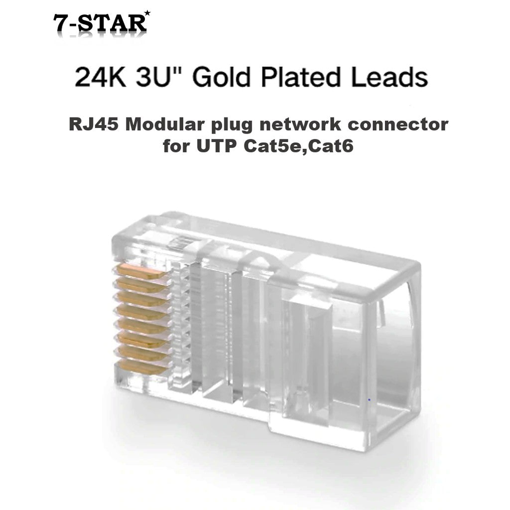 100PCS CAT5E/CAT6 RJ45 Connector for Ethernet Cable | RJ45