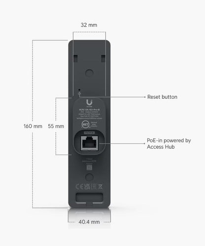 UniFi G3 Reader Pro – NFC, Mobile APP, Keyfob & PIN Access Control | UBQ-UA-G3-PRO-B