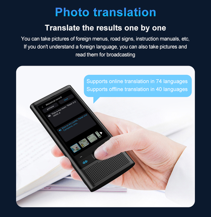 S10 Portable AI Translator with ChatGPT – 4G SIM, 148 Languages, Voice & Photo Translate | AITM-S10