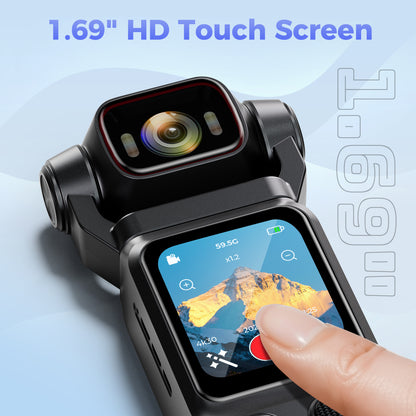 1.96'' Screen 4K WiFi Bodywear Action Camera with Portable Battery 3000mAh  | APP:Viipulse | BC-L18