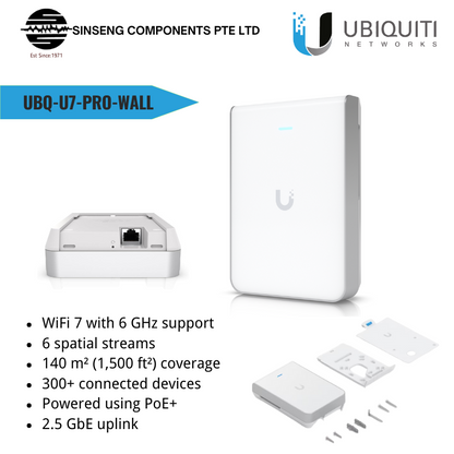 Ubiquiti Networks UniFi U7 Pro Wall WiFi 7 Access Point