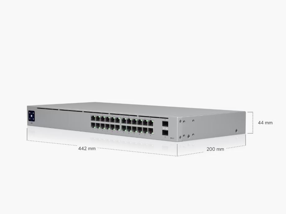 Ubiquiti UniFi USW-24 24 Port Network Switch Compact Managed Layer 2 Switch