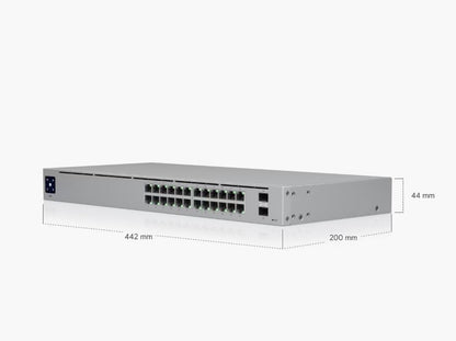 Ubiquiti UniFi USW-24 24 Port Network Switch Compact Managed Layer 2 Switch