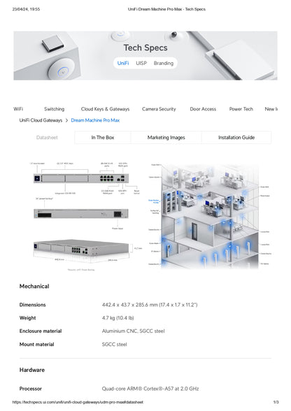 Ubiquiti Unifi Machine Pro Max