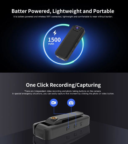 3MP WiFi Camera with HD 1296P Video Recording Night Vision Built-In 1500mAh Battery | VS-CB77W/WIFI