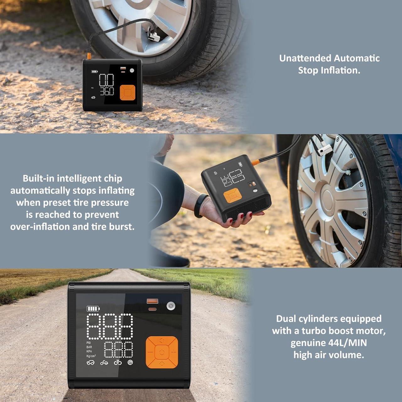12000mAh Air Compressor Air Pump | 7SXM-PSAC1200