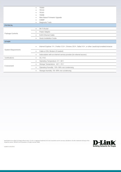 D-Link AX3000 WiFi 6 Mesh Gigabit Wireless Wifi Router | DL-DIR-X3000Z