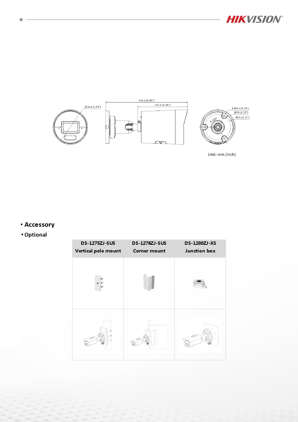 Hikvision DS-2CD2043G2-LI2U/SL 4MP AcuSense Smart Hybrid Light Bullet Camera