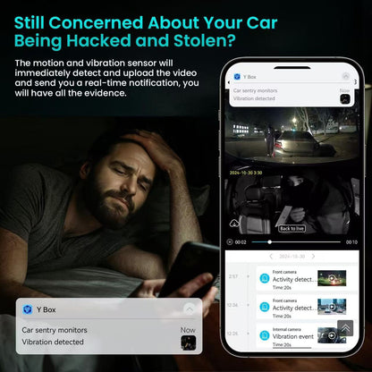 4G Sim Card Front + Inside Car Dashcam | DC36FC-4G