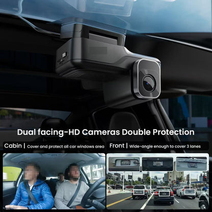 4G Sim Card Front + Inside Car Dashcam | DC36FC-4G