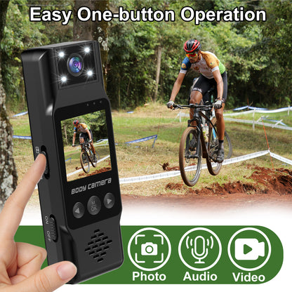 1.3'' Built in Screen WiFi Bodywear Action Camera with Portable Battery 1200mAh  | APP:Viidure | BC-L13