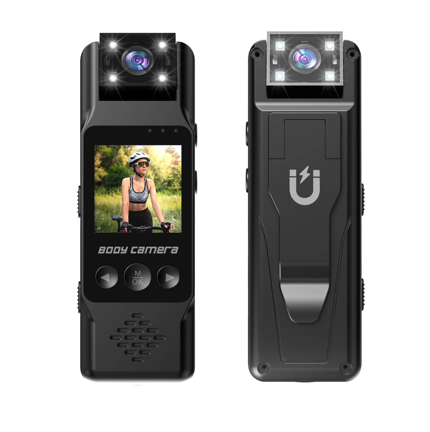 1.3'' Built in Screen WiFi Bodywear Action Camera with Portable Battery 1200mAh  | APP:Viidure | BC-L13