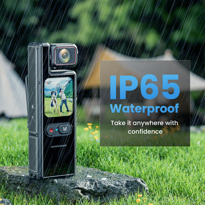 4K WiFi Bodywear Action Camera | IP65 Waterproof Portable Battery 1500mAh 1.96'' Screen | BC-L17