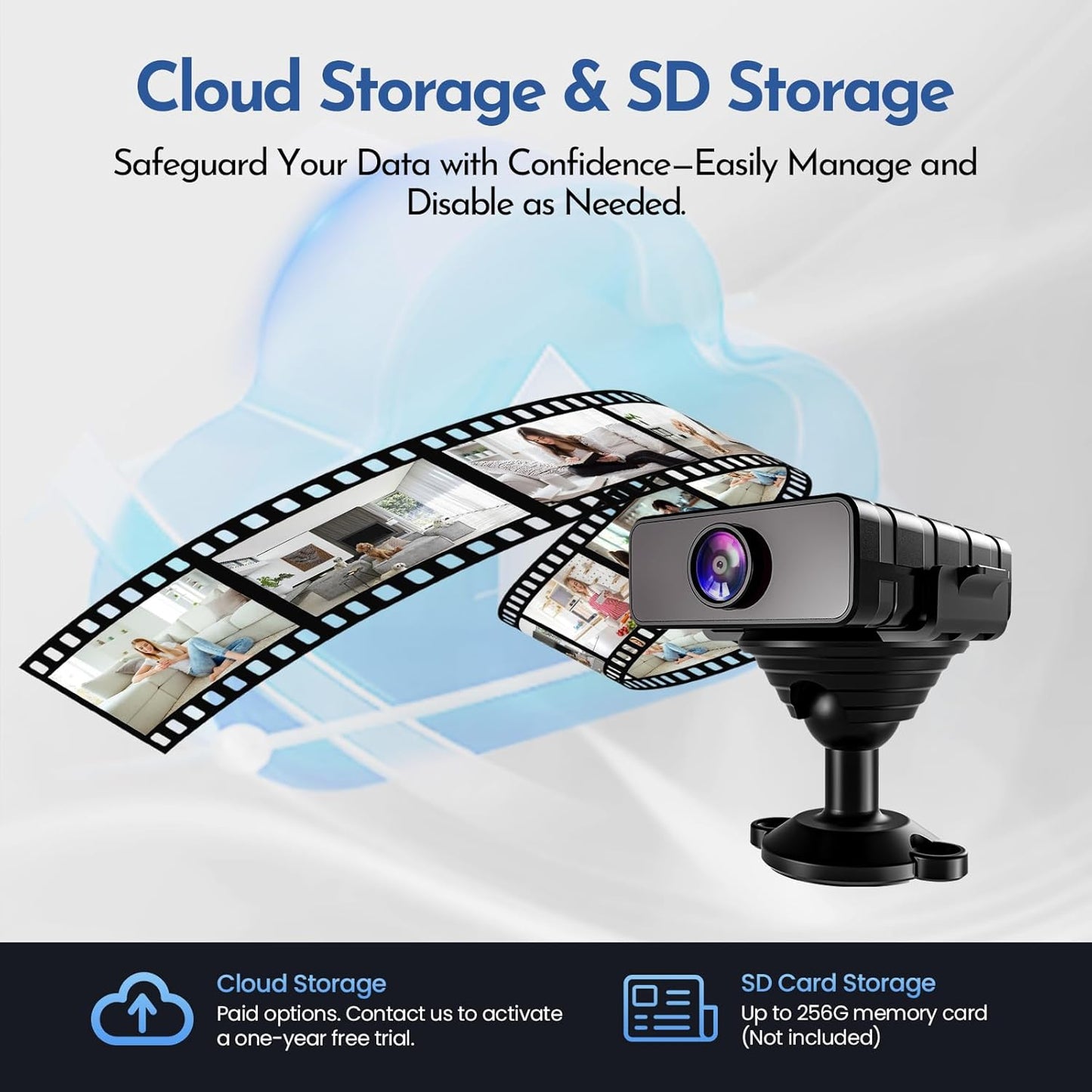 Wifi Wireless 4K Low Power Battery IR Mini IP Camera | MCB-L28 | APP:O-KAM Pro