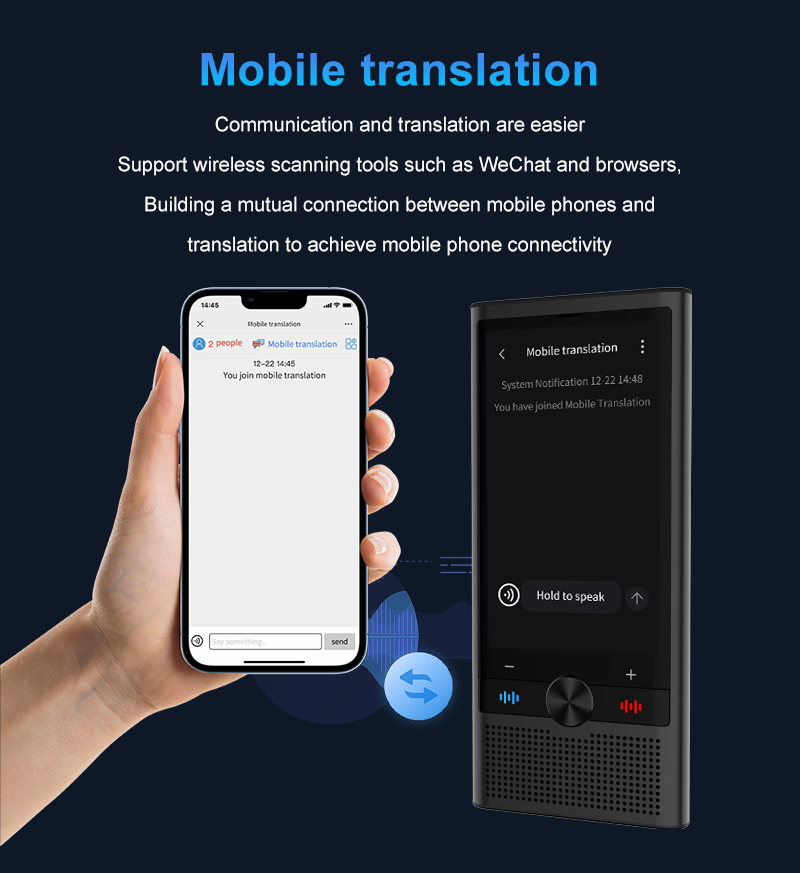 S10 Portable AI Translator with ChatGPT – 4G SIM, 148 Languages, Voice & Photo Translate | AITM-S10