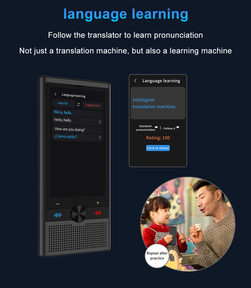 S10 Portable AI Translator with ChatGPT – 4G SIM, 148 Languages, Voice & Photo Translate | AITM-S10