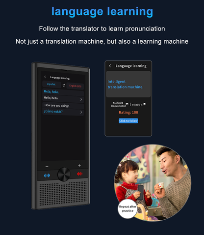 S10 Portable AI Translator with ChatGPT – 4G SIM, 148 Languages, Voice & Photo Translate | AITM-S10