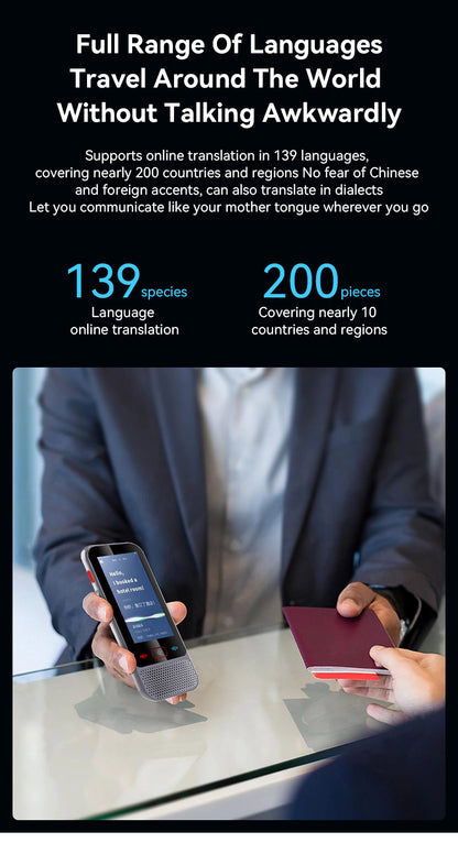 M30 AI Language Translator Device Portable Voice Interpreter | AITM-M30