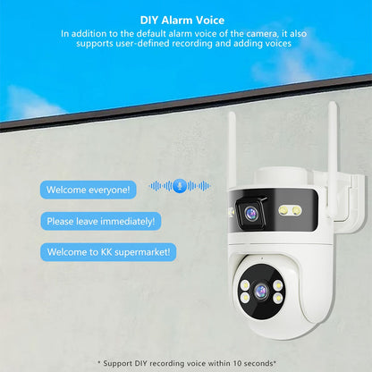 Outdoor PTZ 4MP Dual Lens 2MP+2MP Wireless IP Camera | WIPS880