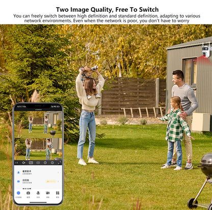 Outdoor PTZ 4MP Dual Lens 2MP+2MP Wireless IP Camera | WIPS880