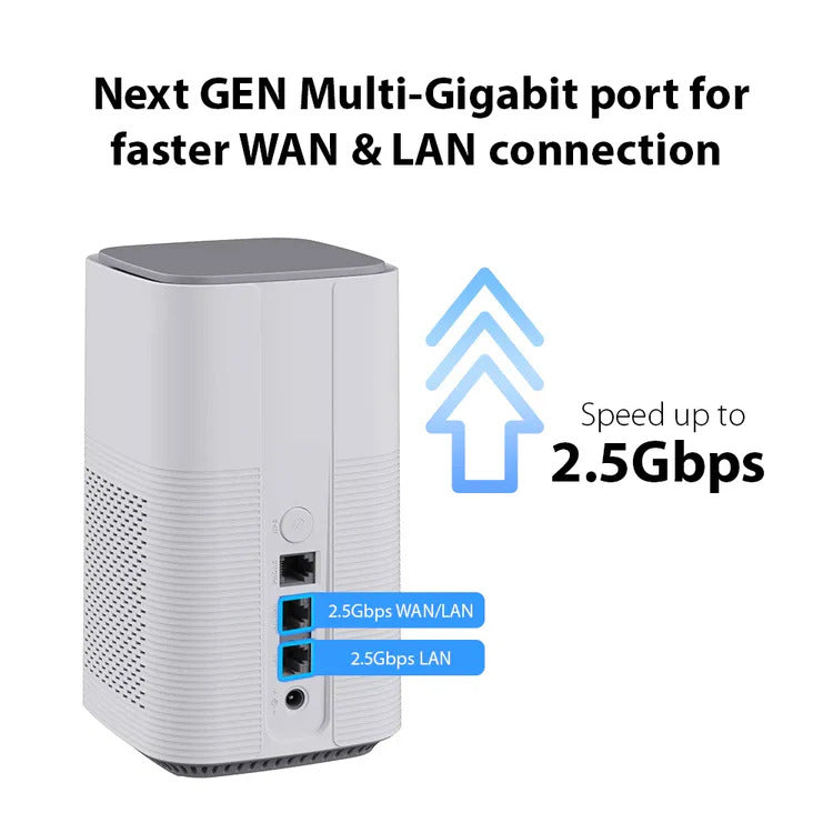 D-Link DWR-BE7200G 5G NR Wi-Fi 7 BE7200 Multi-Gigabit Router with VoLTE & VoNR | DL-DWR-BE7200G