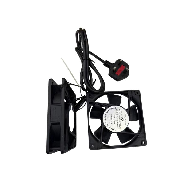 1 Pair (2PCS) Server Rack Cooling Fan 220-240VAC 120mm x 120mm x 25mm | SSR-FAN25