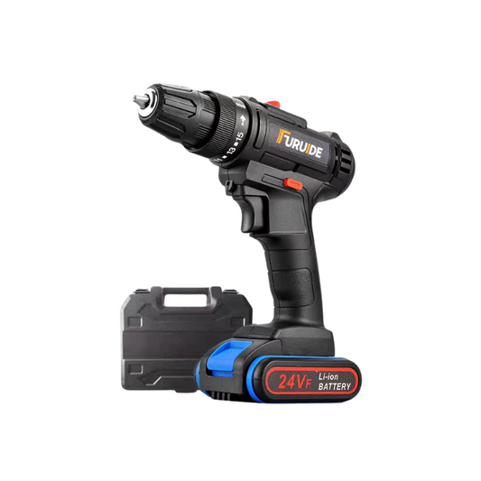12V Double Speed Cordless Drill | 24VF lithium battery Box Set | 7STS-DC24VF