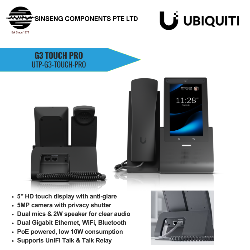G3 Touch Pro Smart VoIP Phone for UniFi Talk | UTP-G3-Touch-Pro