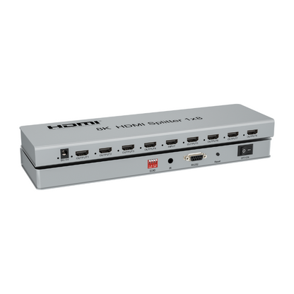 1 in 8 HDMI 2.1 Splitter 8K 60Hz | HDMI Audio Video Converter | HM8108