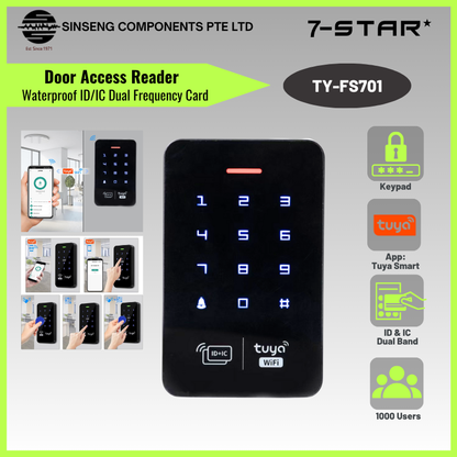 Tuya Smart Door Access Reader – RFID & Mifare, Touch Keypad | TY-FS701