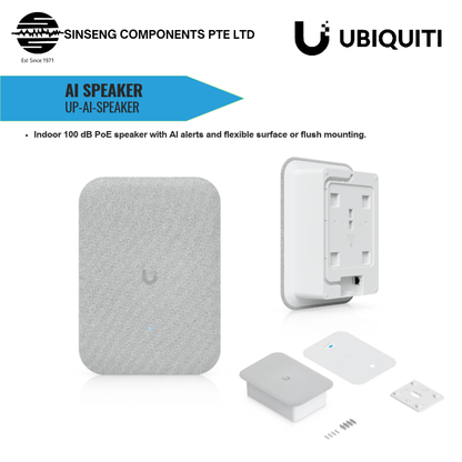 Ubiquiti UniFi Indoor PoE AI Speaker | UBQ-UP-AI-SPEAKER