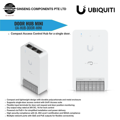 Ubiquiti UniFi UA-Hub-Door-Mini – Compact Hub for Single Door Access Control
