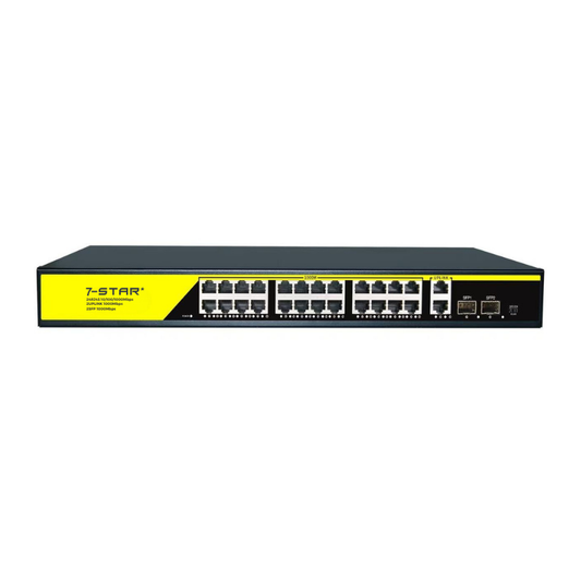 350W 24-Port Gigabit PoE Switch with Uplink & SFP | POE-G2422