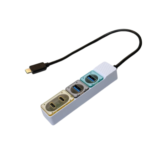 4-in-1 USB 3.2 Type-C Hub | Dual USB & USB Type C  | 10Gbps Data Transfer | 7S-USB-HU-2C2A-G2