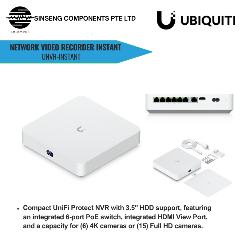 Ubiquiti Unifi Network Video Recorder NVR Instant | UNVR-Instant