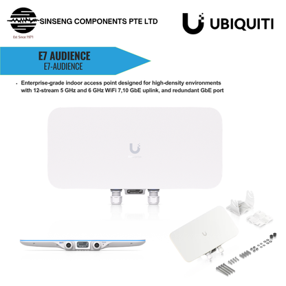 Ubiquiti UniFi E7 Audience WiFi 7 Enterprise Access Point | UBQ-E7-AUDIENCE