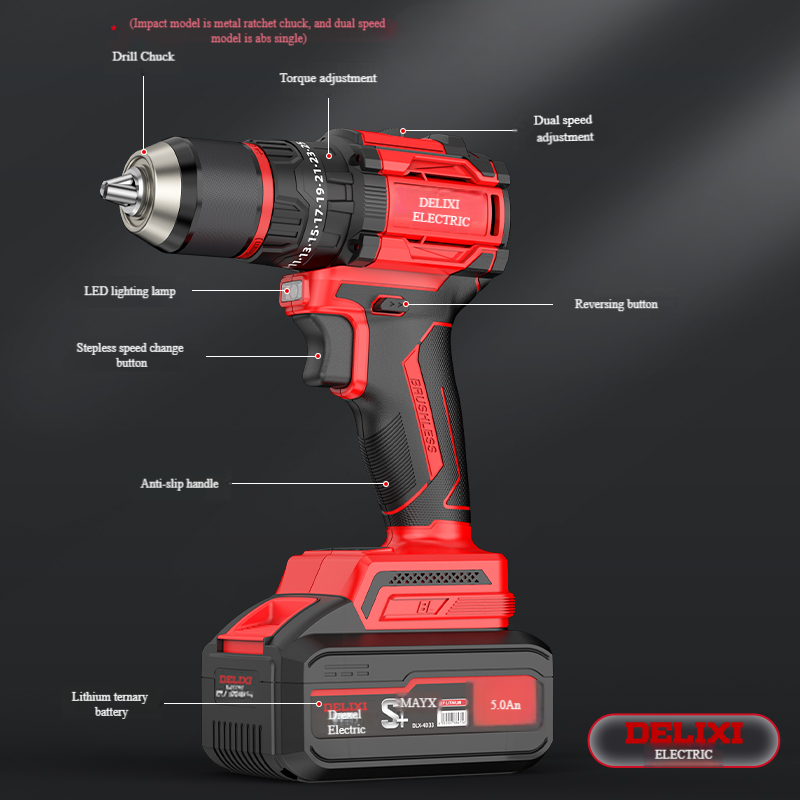 25+3 Dual Speed Cordless Drill with 5.0Ah Battery | 21V | 7STS-DLX-FDR1297