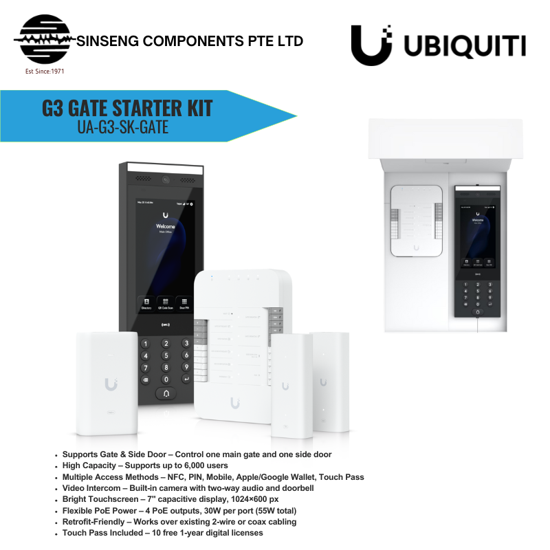 Ubiquiti UniFi UA-G3-SK-Gate – G3 Gate Starter Kit