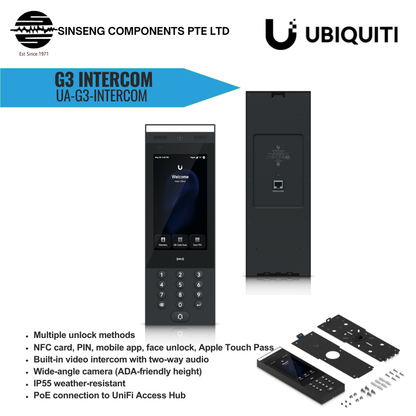 Unifi G3 Intercom Access Reader with Apple Touch Pass / Google Wallet | UA-G3-Intercom