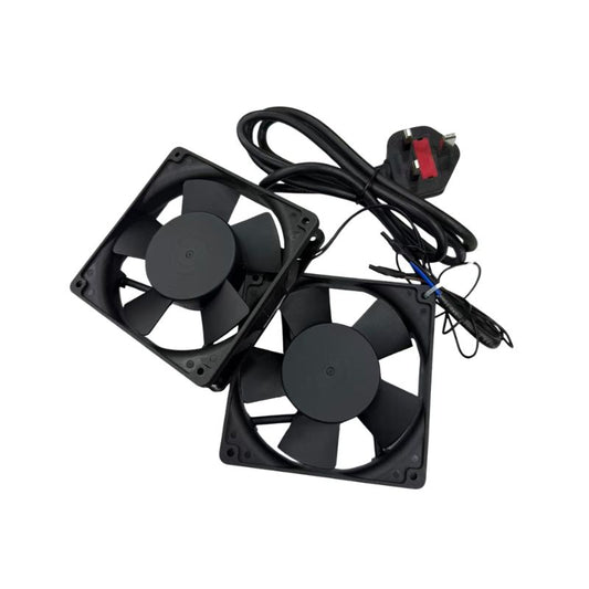 1 Pair (2PCS) Server Rack Cooling Fan 220-240VAC 120mm x 120mm x 25mm | SSR-FAN25